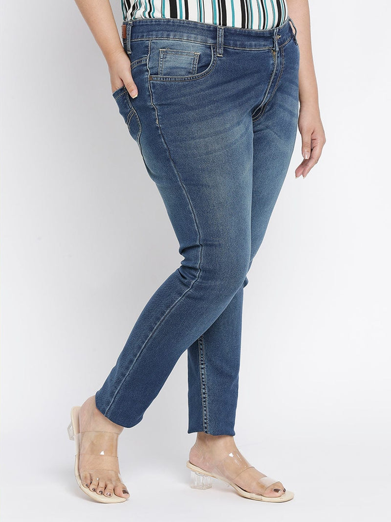 Plus Size Women Color Patchwork Ripped Casual Long Wide Leg Denim Jeans  Bottom | eBay