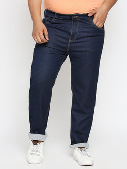 Zush Men's plus size stretchable denim jeans in dark blue
