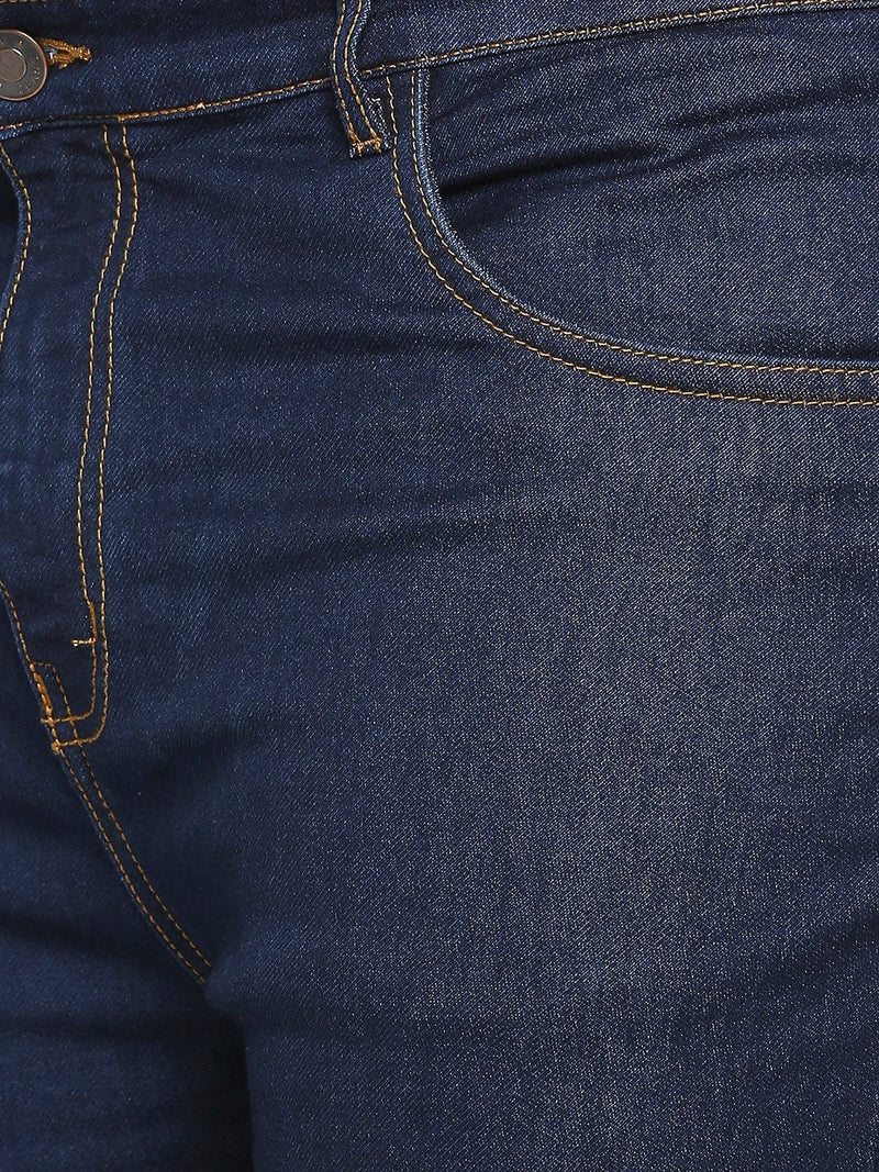 Zush Men's plus size stretchable denim jeans in dark blue