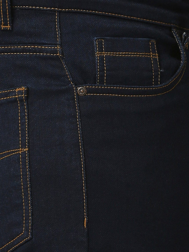 Zush Men's Dark Blue Regular Fit Denim Jeans Stretchable  ZU511