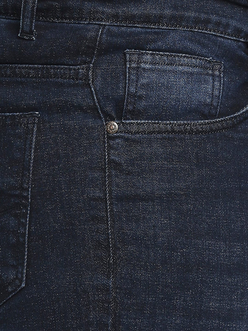 Zush Men's Casual Plus size Stretchable Denim jeans in Dark Blue color ZU514