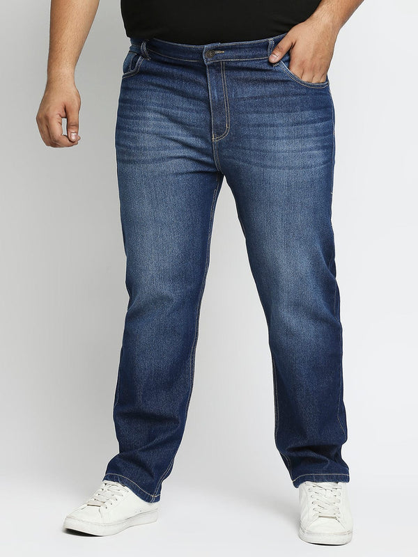 Zush Men's Casual Denim Dark Blue color Stretchable plus size jeans ZU523